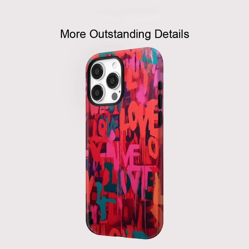 Love Letter Matte MagSafe Shockproof iPhone Case for iPhone 11–16 Pro Max
