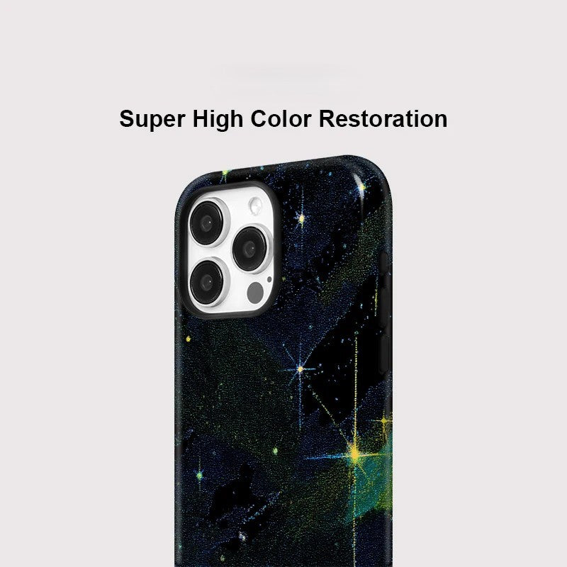 Acrylic Sky Starry MagSafe Shockproof iPhone Case for iPhone 11–16 Pro Max
