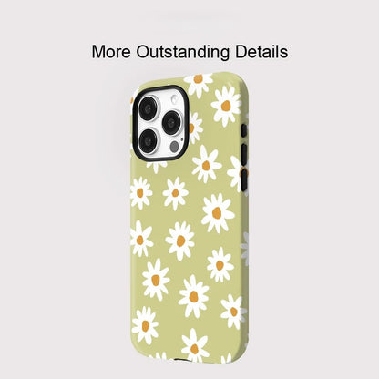 Floral Design MagSafe Shockproof iPhone Case for iPhone 11–16 Pro Max Series