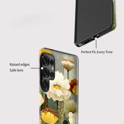 Soft Silicone Double-Layer Shockproof Case for Samsung Galaxy S23–S25 Serie