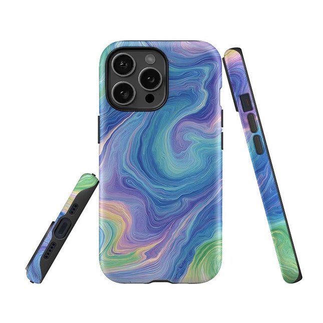 Painting Shockproof Soft Double-Layer TPU Case for iPhone 11–16 Pro Max