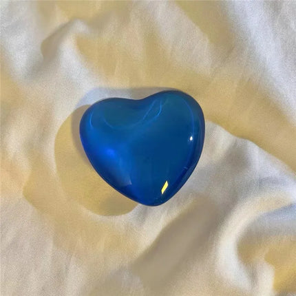Crystal Heart Phone Ring Holder Finger Stand