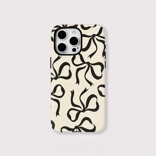 Fashion Bowknot Print MagSafe Shockproof iPhone Case for iPhone 11–16 Pro Max