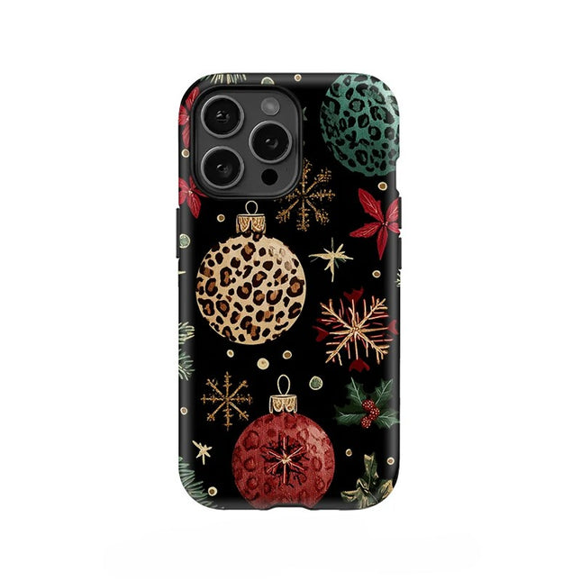 Christmas Silicone Shockproof Acrylic Case for iPhone 11–16 Pro Max
