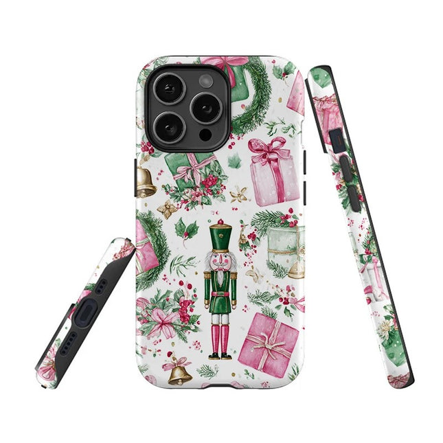 Christmas Gift Box Soft TPU Matte Case for iPhone 11–16 Pro Max
