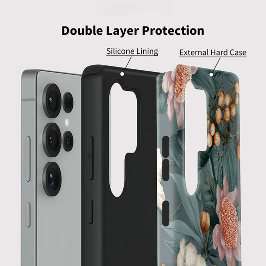 Matte Silicone Shockproof Phone Case for Samsung Galaxy S23–S25