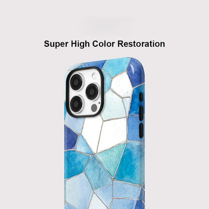 Marble Pattern Matte MagSafe Shockproof iPhone Case for iPhone 11–16 Pro Max