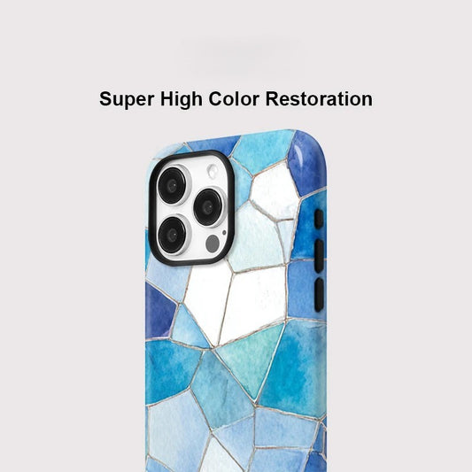 Marble Pattern Matte MagSafe Shockproof iPhone Case for iPhone 11–16 Pro Max