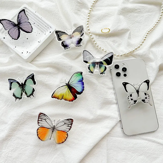 3D Butterfly Insect Foldable Finger Grip Ring Stand