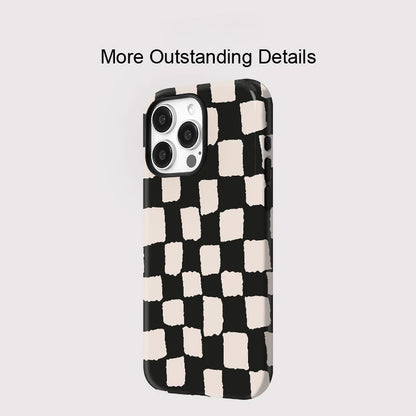 Magnetic Grid Pattern MagSafe Shockproof iPhone Case for iPhone 11–16 Pro Max Series