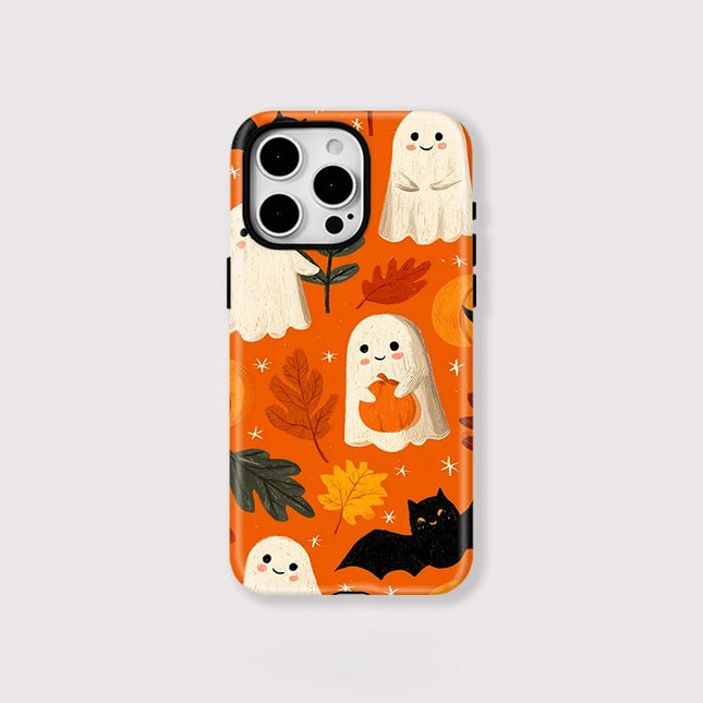 Halloween Pumpkin Magnetic Hard MagSafe Case for iPhone 11–16 Pro Max