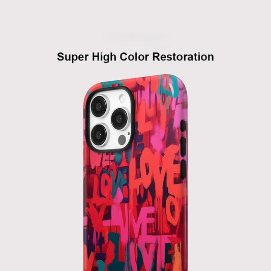 Love Letter Matte MagSafe Shockproof iPhone Case for iPhone 11–16 Pro Max