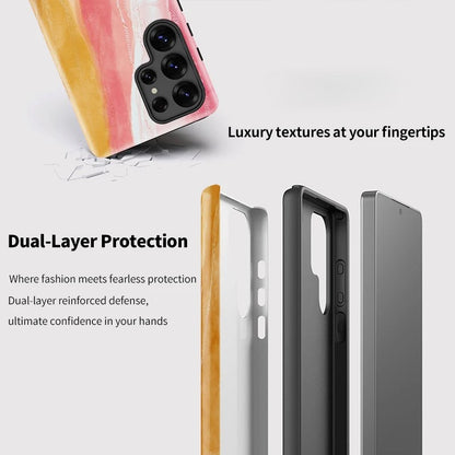 Painting Pattern Matte Shockproof Case for Samsung Galaxy S23–S25 Series