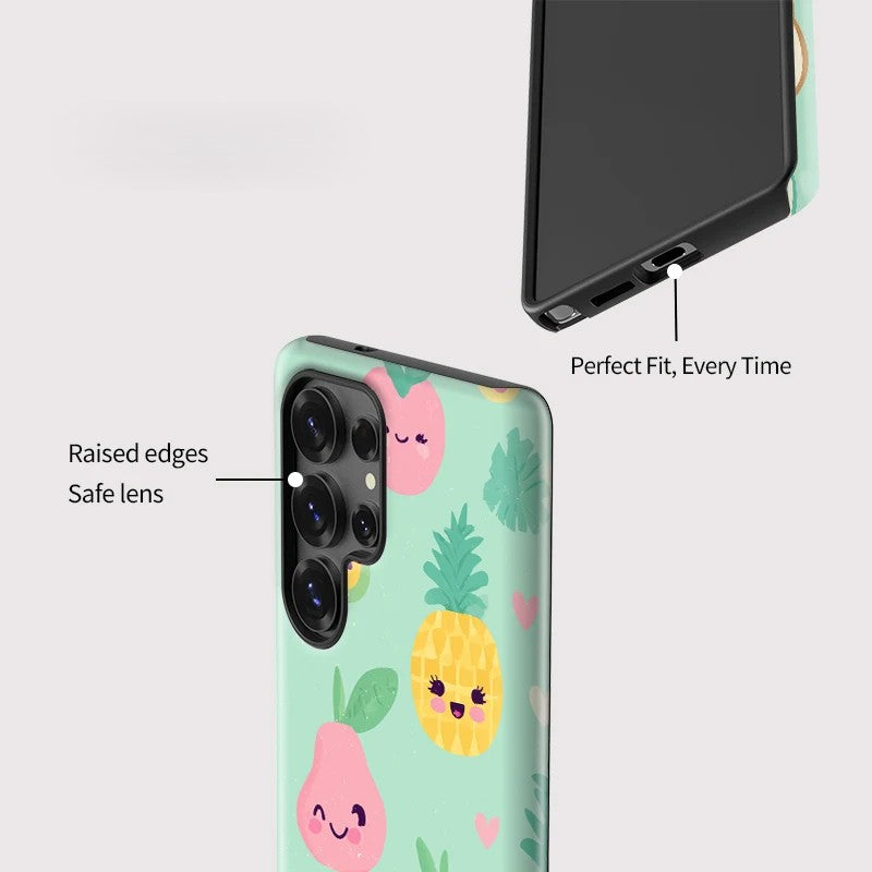 Fruit Pattern Shockproof Phone Case for Samsung Galaxy S23–S25