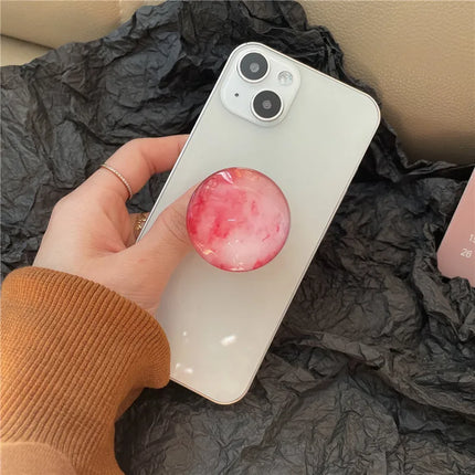 Crystal Agate Pattern Phone Ring Holder Finger Stand