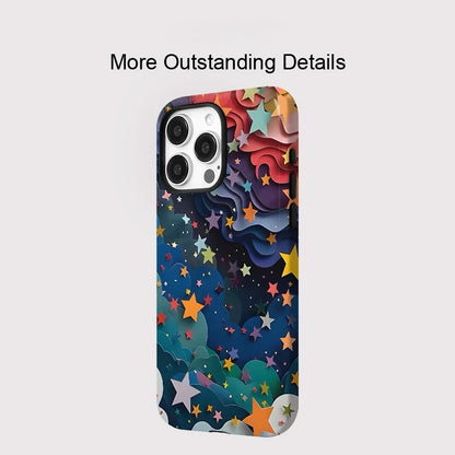 Colorful Stars Pattern MagSafe Shockproof iPhone Case for iPhone 11–16 Pro Max