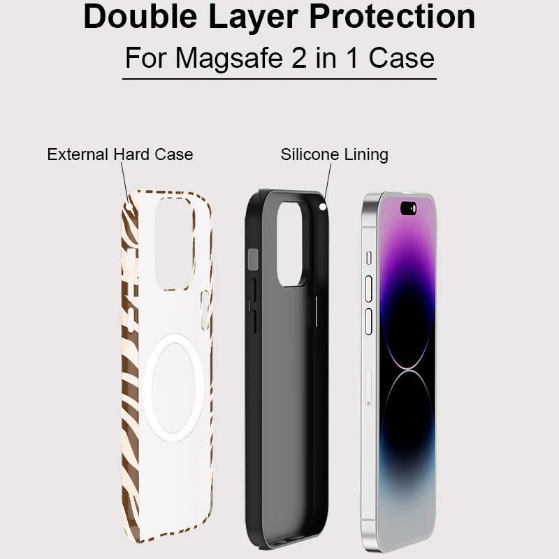 Cartoon Design MagSafe Shockproof iPhone Case for iPhone 11–16 Series
