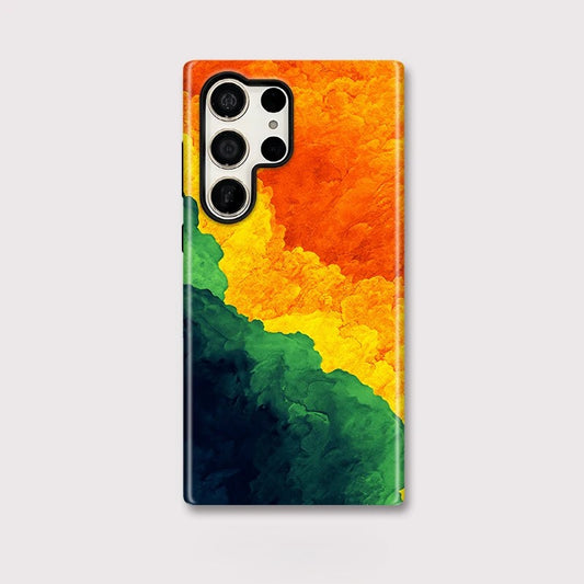 Colorful Acrylic Shockproof Case for Samsung Galaxy S23–S25