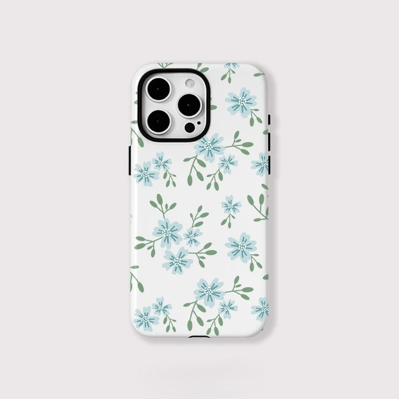 Luxury Flower Pattern MagSafe Shockproof iPhone Case for iPhone 11–16 Pro Max