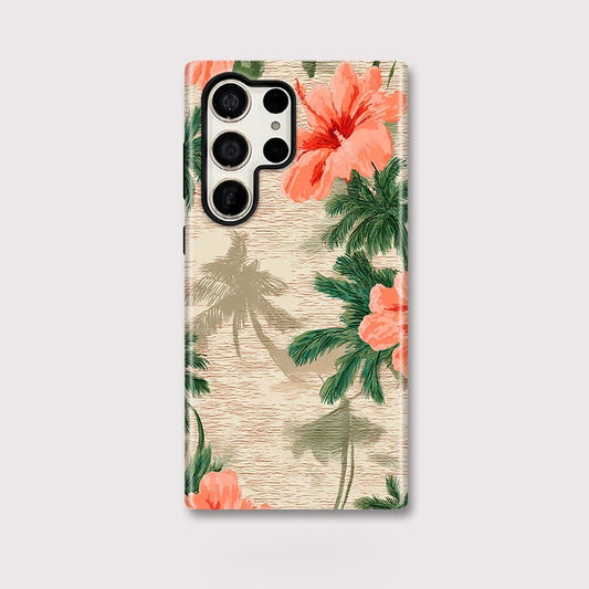 Flower Silicone Matte Shockproof Case for Samsung Galaxy S23–S25