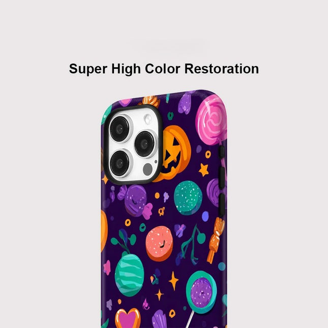 Pumpkin Print Shockproof Magnetic Case for iPhone 11–16 Pro Max
