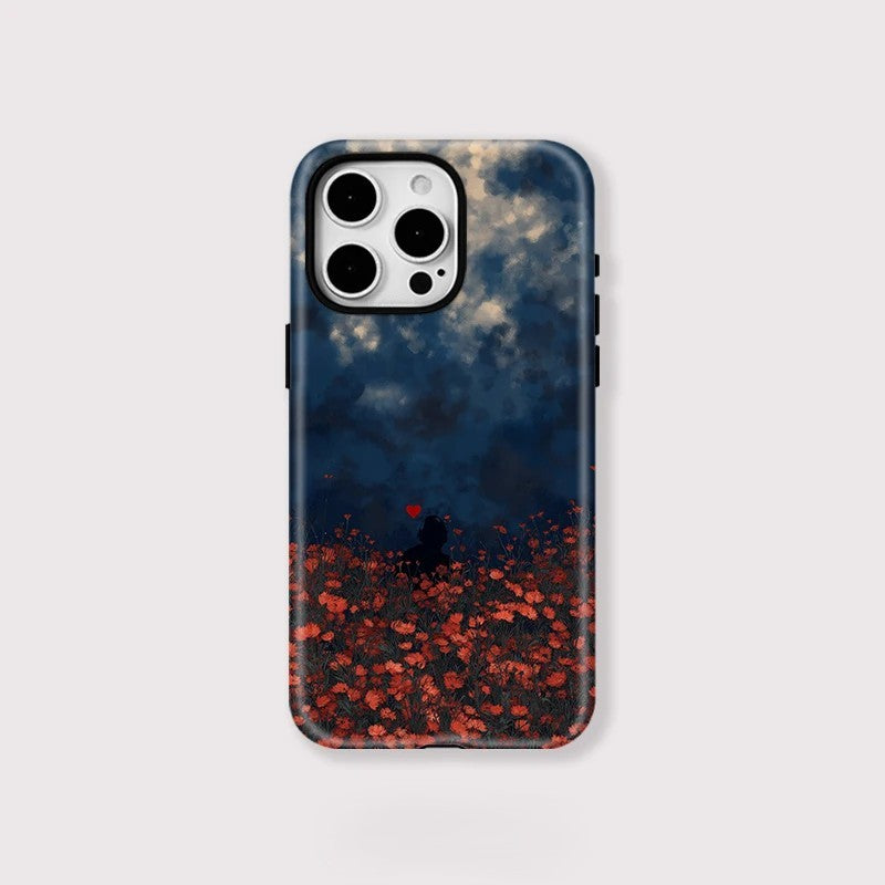Vintage Flower Print MagSafe Shockproof iPhone Case for iPhone 11–16 Pro Max