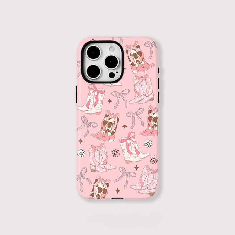 Pink Bowknot MagSafe Shockproof iPhone Case for iPhone 11–16 Pro Max