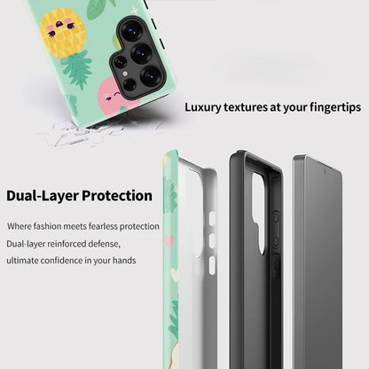 Fruit Pattern Shockproof Phone Case for Samsung Galaxy S23–S25