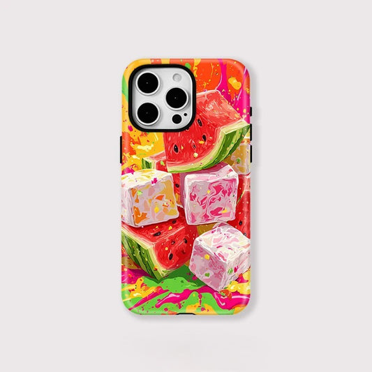 Watermelon Pattern MagSafe Shockproof iPhone Case for iPhone 11–16 Pro Max