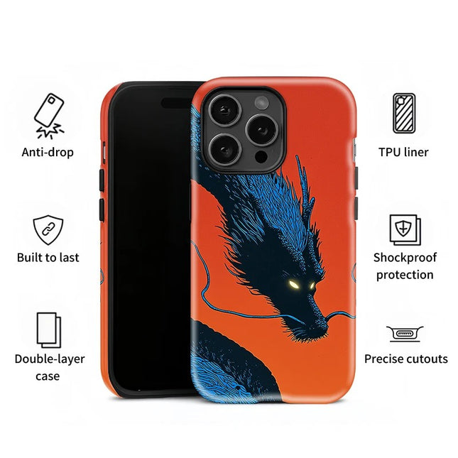 Dragon Soft Silicone Matte Shockproof Case for iPhone 11–16 Pro Max