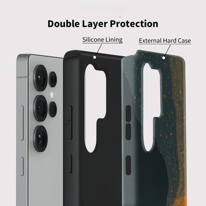 Starry Sky Shockproof Silicone Phone Case for Samsung Galaxy S23–S25