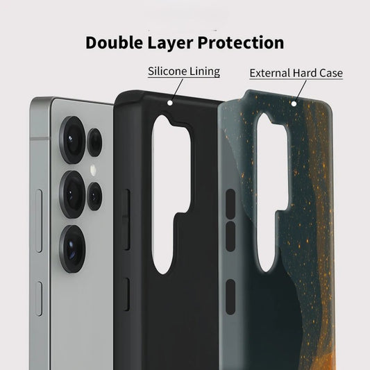 Starry Sky Shockproof Silicone Phone Case for Samsung Galaxy S23–S25