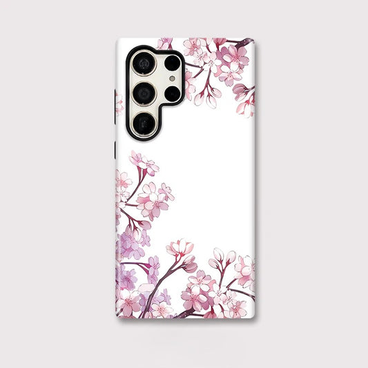 Flower Pattern Shockproof Phone Case for Samsung Galaxy S23–S25