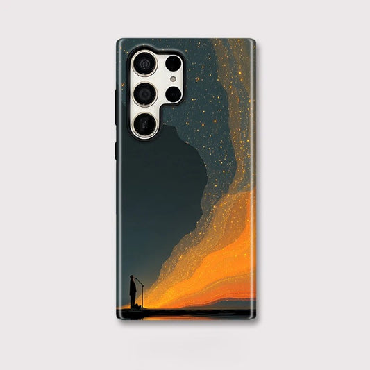 Starry Sky Shockproof Silicone Phone Case for Samsung Galaxy S23–S25
