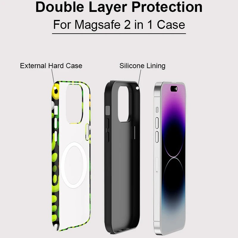 Painting Pattern MagSafe Shockproof iPhone Case for iPhone 11–16 Pro Max