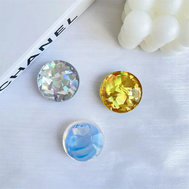 3D Clear Crystal Ball Expanding Phone Holder Stand