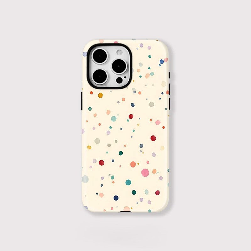 Colourful Dots Pattern MagSafe Shockproof iPhone Case for iPhone 11–16 Pro Max Series