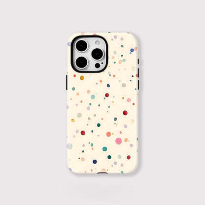 Colourful Dots Pattern MagSafe Shockproof iPhone Case for iPhone 11–16 Pro Max Series