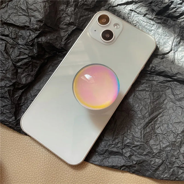 Crystal Agate Pattern Phone Ring Holder Finger Stand