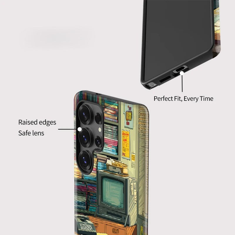 Painting Pattern Double-Layer Shockproof Case for Samsung Galaxy S23–S25 Series
