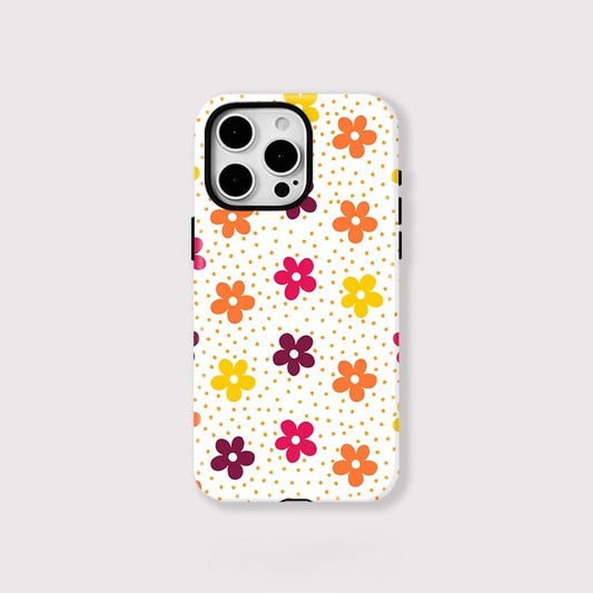 Colorful Flower Pattern MagSafe Shockproof iPhone Case for iPhone 11–16 Pro Max