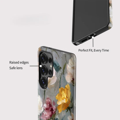 Floral Acrylic Shockproof Case – Samsung Galaxy S23–S25