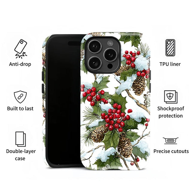 Flower Print Pattern Matte Soft Silicone Case for iPhone 11–16 Pro Max