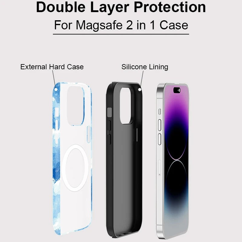 Painting Pattern MagSafe Shockproof iPhone Case for iPhone 11–16 Pro Max