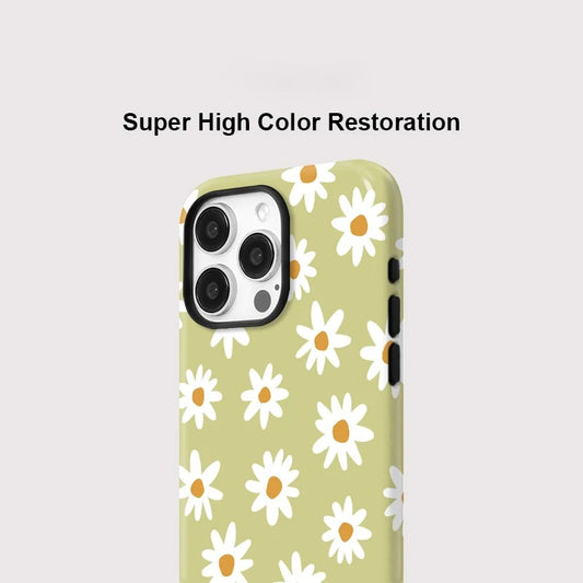 Floral Design MagSafe Shockproof iPhone Case for iPhone 11–16 Pro Max Series