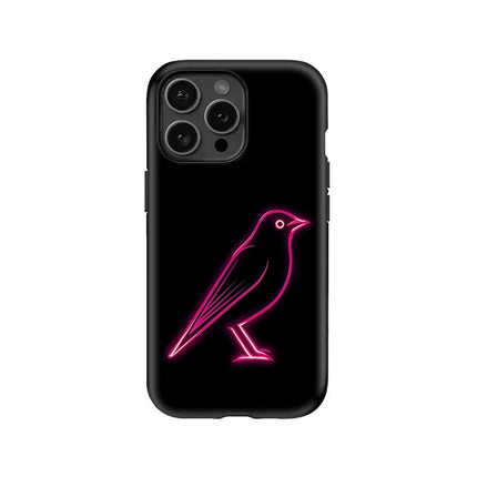 Cute Bird Pattern Acrylic Dual-Layer Case for iPhone 11–16 Pro Max