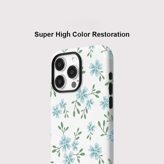 Luxury Flower Pattern MagSafe Shockproof iPhone Case for iPhone 11–16 Pro Max