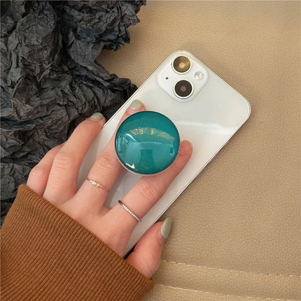 Crystal Agate Pattern Phone Ring Holder Finger Stand