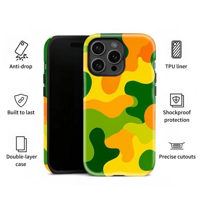 Fashion Painting Matte Soft Shockproof Back Case for iPhone 11–16 Pro Max