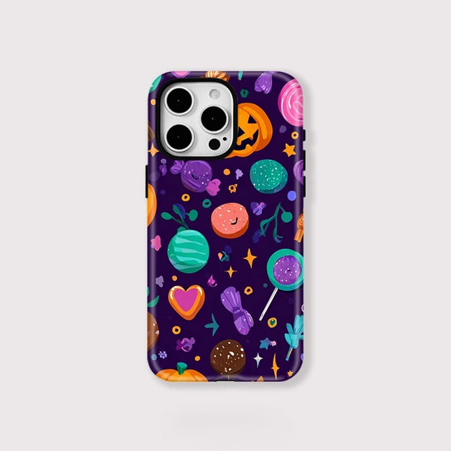 Pumpkin Print Shockproof Magnetic Case for iPhone 11–16 Pro Max